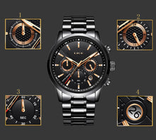 Load image into Gallery viewer, LIGE Stainless Steel Men's Watch