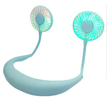 Load image into Gallery viewer, 2-in-1 Hanging and Desktop Standing 360 Degree Adjustable Rechargeable Portable Neck Fan_14
