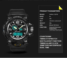 Load image into Gallery viewer, SANDA LED digital Men's Watch
