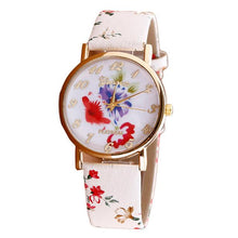 Load image into Gallery viewer, Luxury Flower Patterns Leather Band Analog Quartz Watch