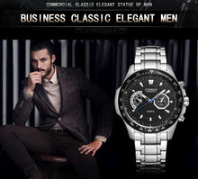 Load image into Gallery viewer, Curren quartz Black Men&#39;s watch

