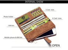Load image into Gallery viewer, [Women] Tauren Leather Long Zipper Wallet
