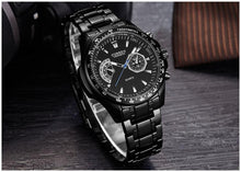 Load image into Gallery viewer, Curren quartz Black Men&#39;s watch
