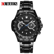 Load image into Gallery viewer, Curren quartz Black Men&#39;s watch
