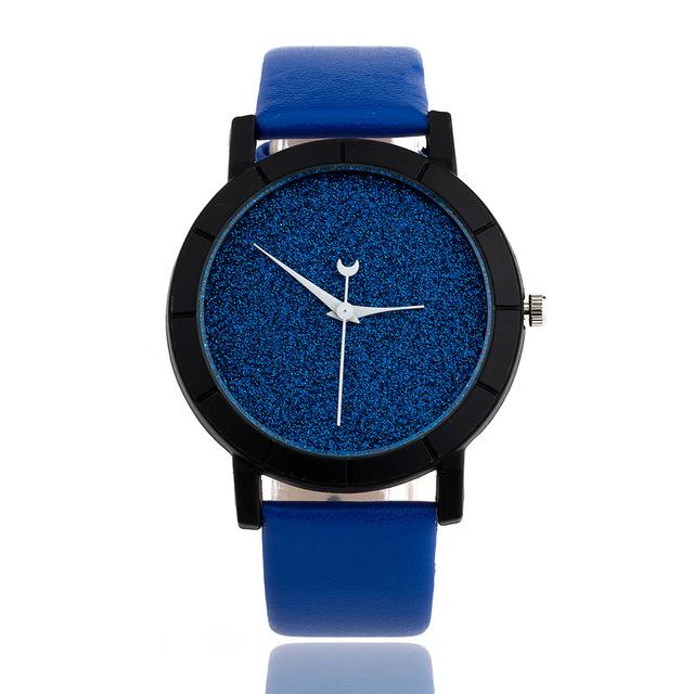 [Women]  Cute Moon Stars Design Analog Wrist Watch