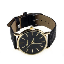 Load image into Gallery viewer, New women Checkers Faux lady dress watch

