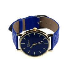 Load image into Gallery viewer, New women Checkers Faux lady dress watch
