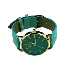 Load image into Gallery viewer, New women Checkers Faux lady dress watch
