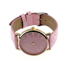 Load image into Gallery viewer, New women Checkers Faux lady dress watch
