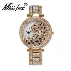 Crystal Diamond Leopard Women's Watch