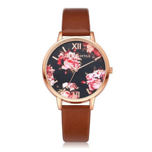 Load image into Gallery viewer, High Quality Fashion Leather Strap Rose Gold Women Watch

