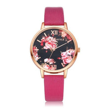 Load image into Gallery viewer, High Quality Fashion Leather Strap Rose Gold Women Watch
