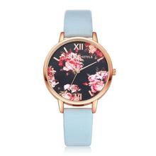 Load image into Gallery viewer, High Quality Fashion Leather Strap Rose Gold Women Watch
