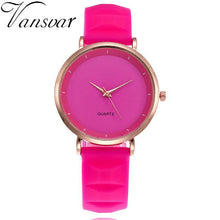 Load image into Gallery viewer, Vansvar Fashion Jelly Silicone Women Watches
