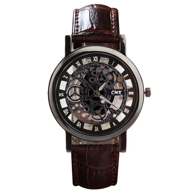 Casual Business Skeleton Watch for Men