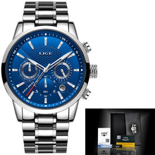 Load image into Gallery viewer, LIGE Stainless Steel Men&#39;s Watch
