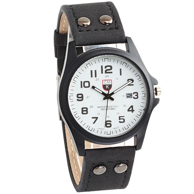 Men's Leather Strap watch
