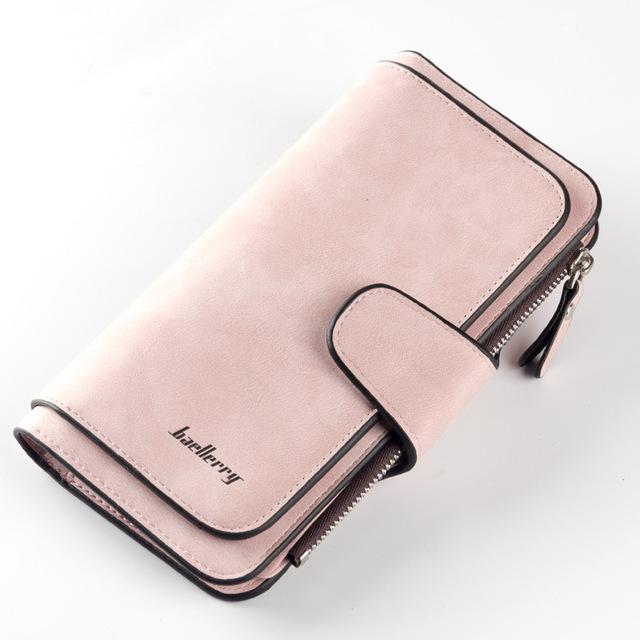 [Women] Baellerry Drawstring Nubuck Leather Wallet