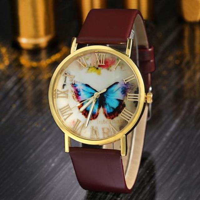 [Women] Lvpai Luxury Brand Women Watches Butterfly Printed