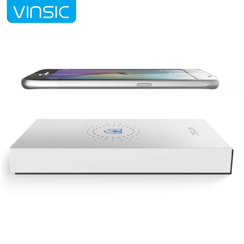 Vinsic Magic P8 12000mAh Qi Wireless Charger Power Bank, Dual Smart USB Port  5V/2.4A External Mobile Battery Charger Pack